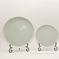 Commercio all&#39;ingrosso set di stoviglie in porcellana di piastre di glassa di colore personalizzato